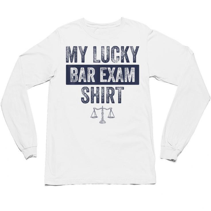 Law School Graduation Him Her Lucky Bar Exam Unisex Long Sleeve T-Shirt