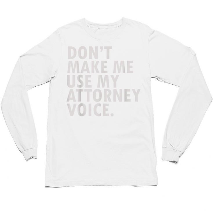 Lawyer Law School Graduation Shirt Attorney T-Shirt Unisex Long Sleeve T-Shirt