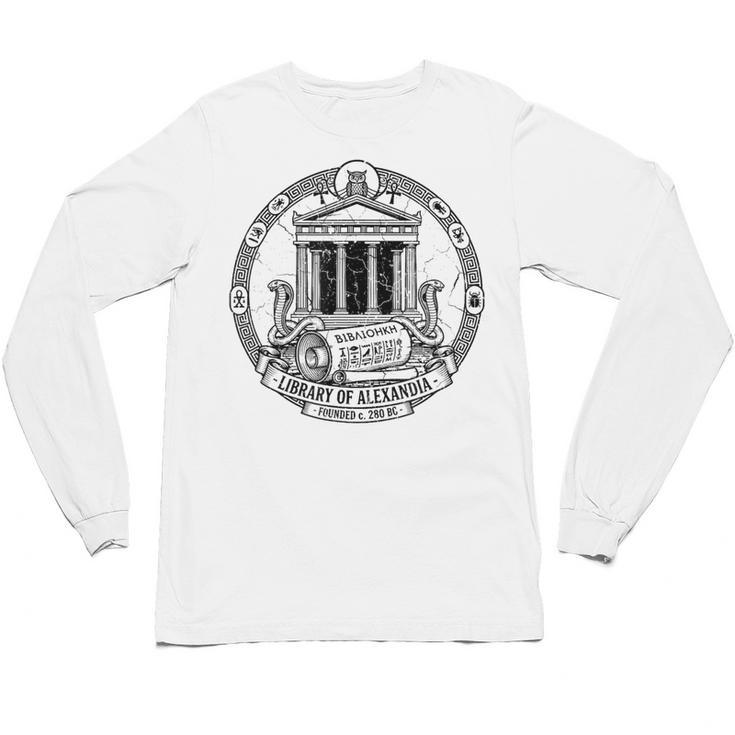 Library Of Alexandria Ancient Book Lover Librarian Books Unisex Long Sleeve T-Shirt