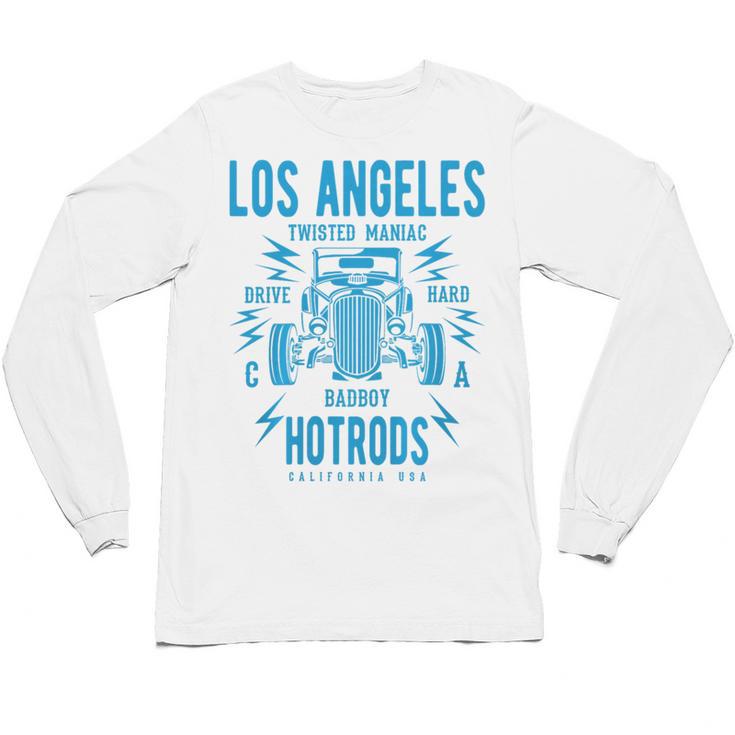 Los Angeles Hotrods Automotive Nostalgia Premium Tri-Blend Unisex Long Sleeve T-Shirt