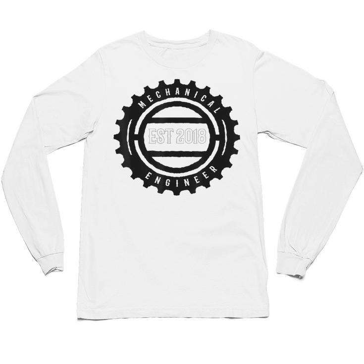 Mechanical Engineers 2018 Tshirt Gears Graduation Tee Unisex Long Sleeve T-Shirt