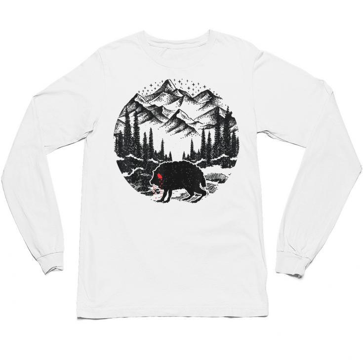 Monster Squonk In Forest Folklore Cryptid Introvert Unisex Long Sleeve T-Shirt
