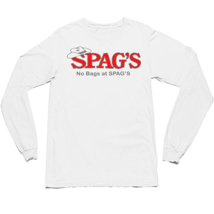 No Bags At SPAG'S Shrewsbury Defunct Store Nostalgia Vintage Premium Tri-Blend Unisex Long Sleeve T-Shirt