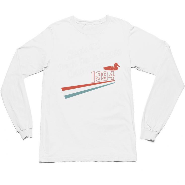 Nostalgia 90s Duck Goose Premium Tri-Blend Unisex Long Sleeve T-Shirt