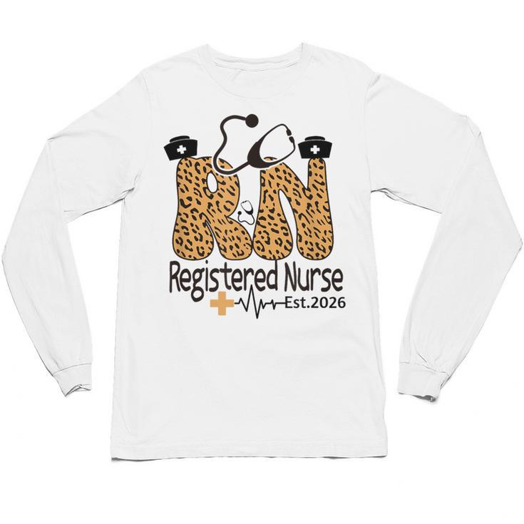 Nurse Est 2026 Graduation Graduate Nursing Student RN LPN Unisex Long Sleeve T-Shirt