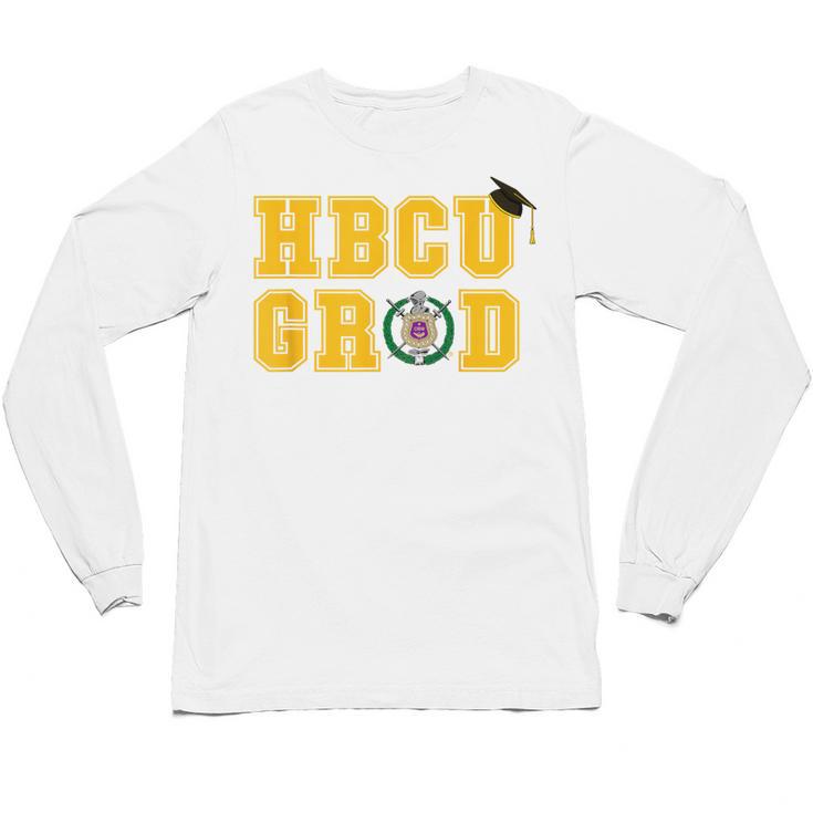 Omega Psi Phi Fraternity Paraphernalia HBCU Graduation Unisex Long Sleeve T-Shirt