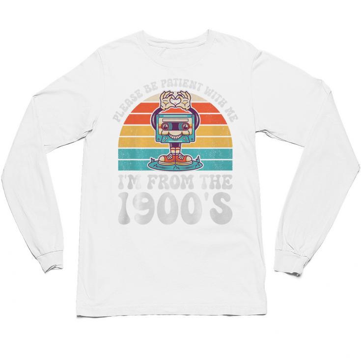 Please Be Patient With Me I'm From The 1900s Kawaii Premium Tri-Blend Unisex Long Sleeve T-Shirt