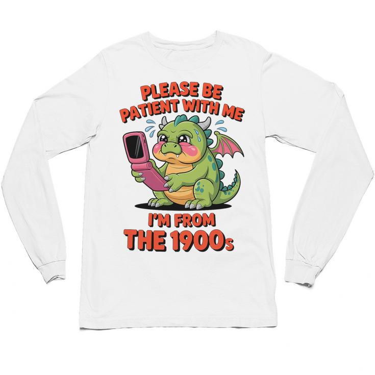 Please Be Patient I'm From The 1900s Vintage Men Women Premium Tri-Blend Unisex Long Sleeve T-Shirt