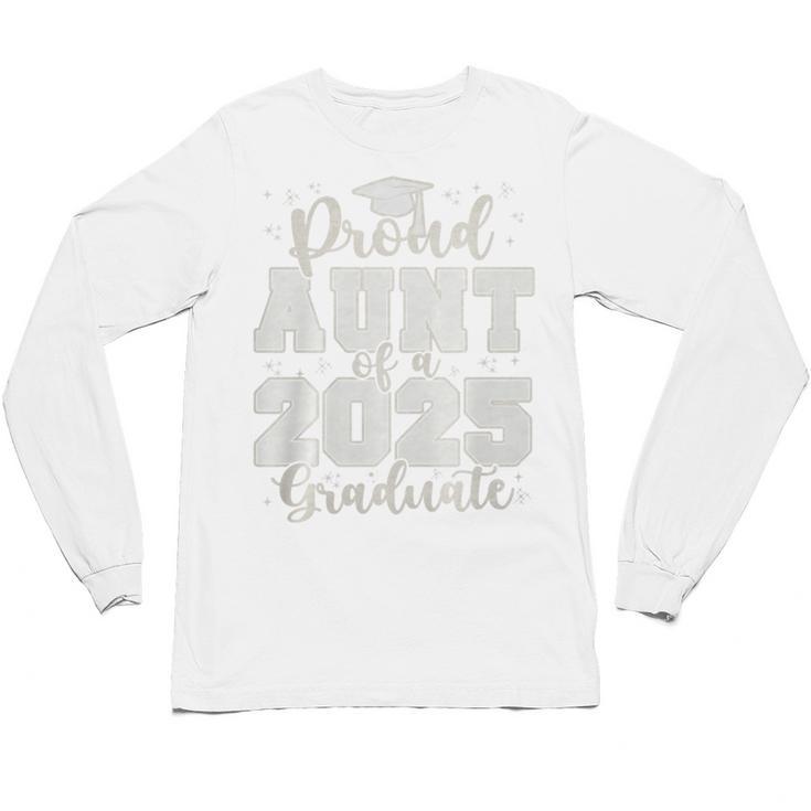 Proud Aunt Of a 2025 Graduate Grad Prom Senior Graduation Premium Tri-Blend Unisex Long Sleeve T-Shirt