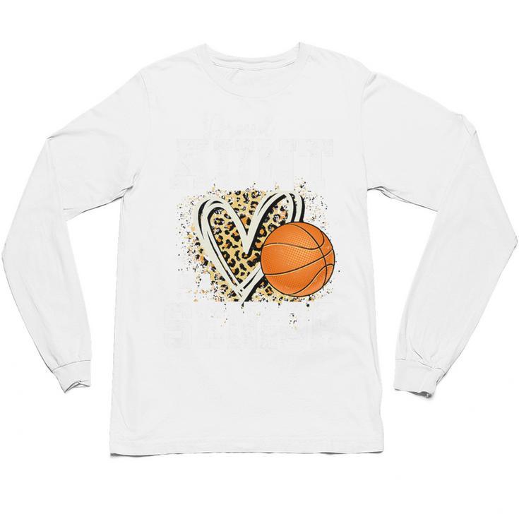 Proud Aunt Of A 2026 Senior Basketball Graduation Leopard Premium Tri-Blend Unisex Long Sleeve T-Shirt