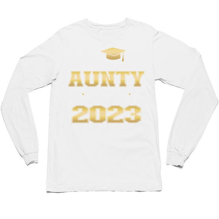 Proud Aunty Of 2023 Class MBA Graduate Family Graduation Unisex Long Sleeve T-Shirt