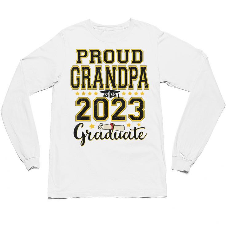 Proud Grandpa Of A 2023 Graduate Graduation Unisex Long Sleeve T-Shirt