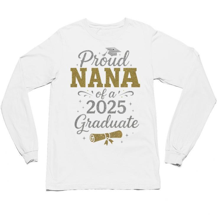 Proud Nana Of a 2025 Graduate Senior Graduation Women Premium Tri-Blend Unisex Long Sleeve T-Shirt