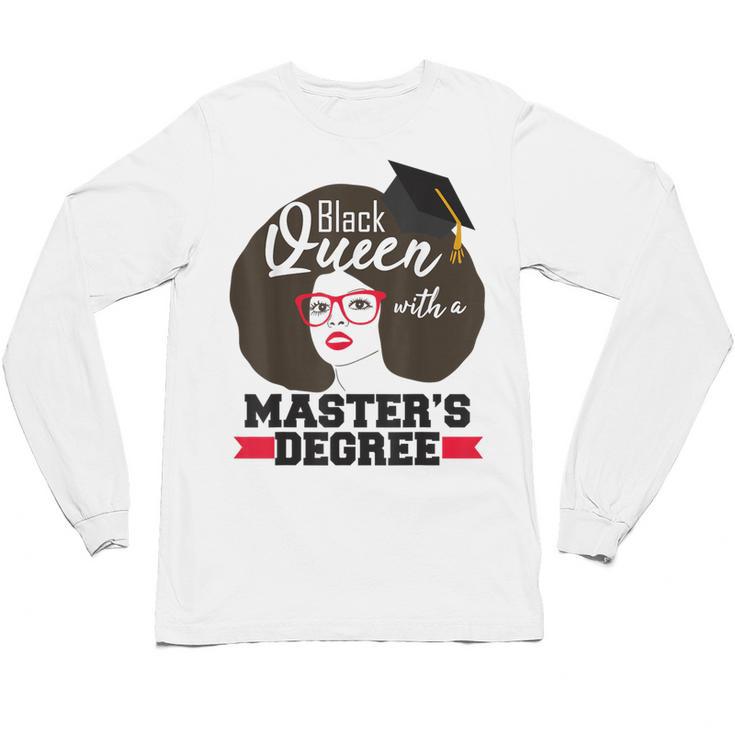 Queen Masters Degree Graduation Social Work MSW MPH Unisex Long Sleeve T-Shirt
