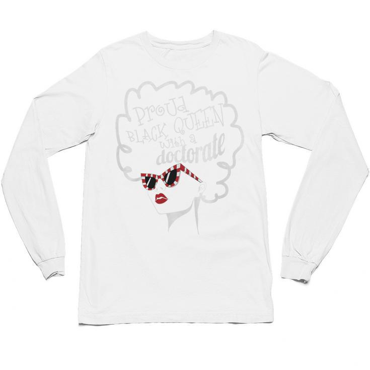 Queen PhD Doctorate Degree Graduation EdD PsyD Premium Tri-Blend Unisex Long Sleeve T-Shirt