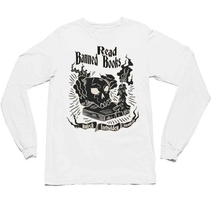 Read Banned Books Unlock Forbidden Knowledge Unisex Long Sleeve T-Shirt