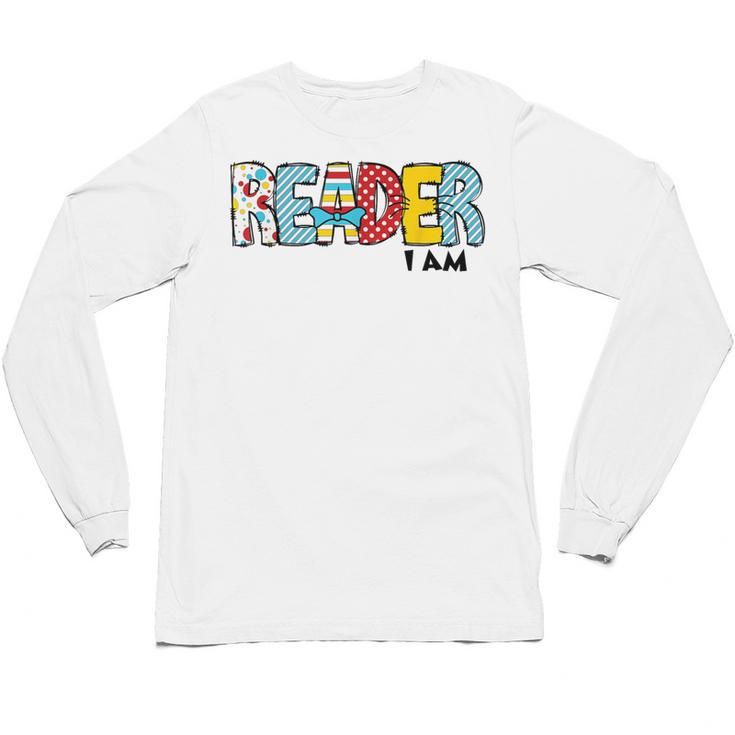 Reader I Am Bookworm Librarian I Heart Read Book Lover Unisex Long Sleeve T-Shirt