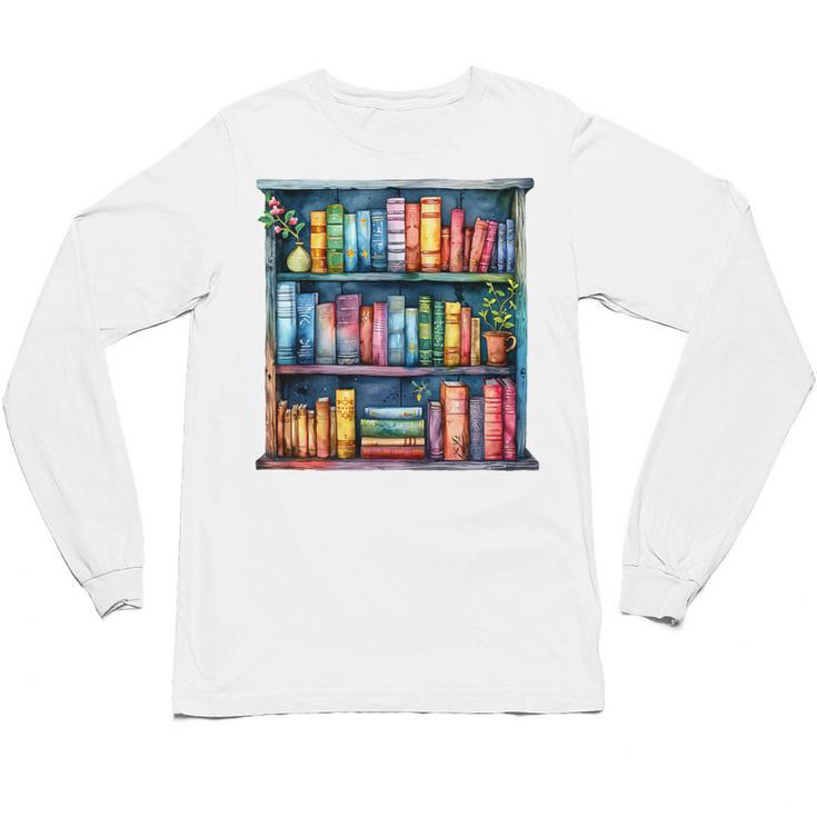 Reading And Bookcase Magic Book Premium Unisex Long Sleeve T-Shirt