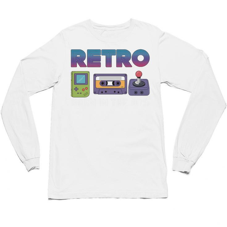 Retro Gaming Nostalgia Tee Perfect For Vintage Lovers Premium Tri-Blend Unisex Long Sleeve T-Shirt