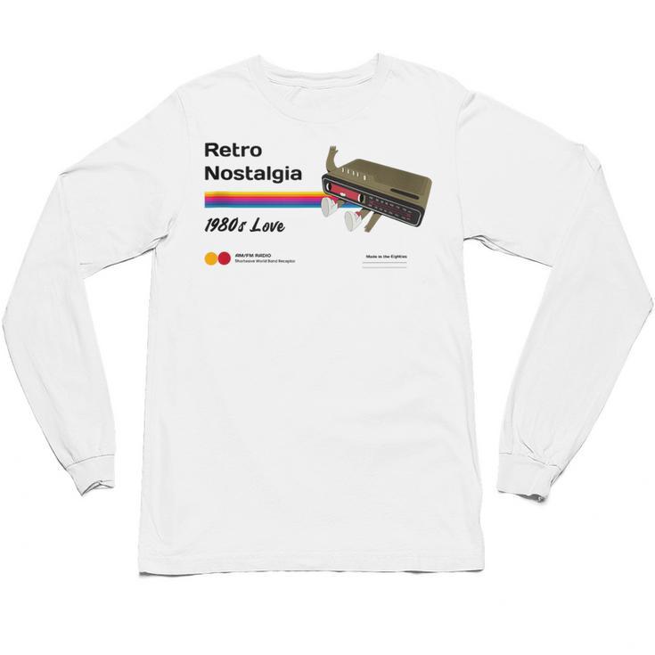 Retro Nostalgia 1980s Love Graphic Unisex Long Sleeve T-Shirt
