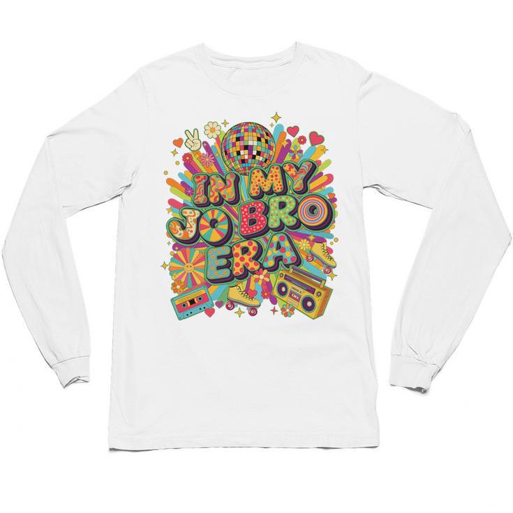 Retro Nostalgia Era Disco Groovy 80s 90s Vintage Aesthetic Premium Tri-Blend Unisex Long Sleeve T-Shirt