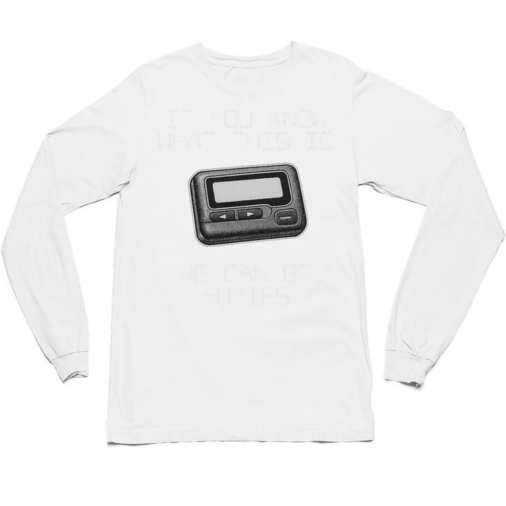 Retro Pager 90s Nostalgia Premium Tri-Blend Unisex Long Sleeve T-Shirt