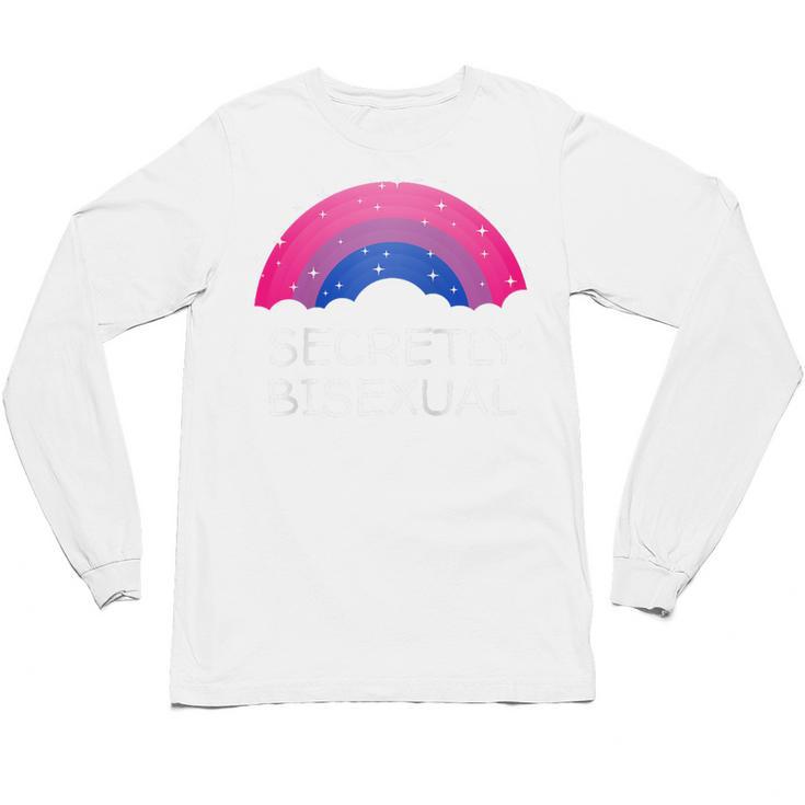 Secretly Bisexual Bi Introvert Bi Pride Antisocial LGBTQ Raglan Baseball Tee Unisex Long Sleeve T-Shirt