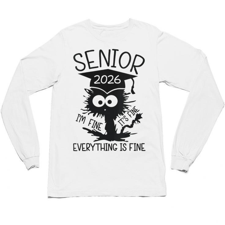 Senior 2026 High School College Graduation Year Class Of 26 Unisex Long Sleeve T-Shirt