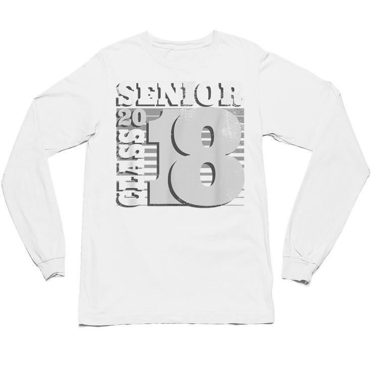 Senior Class Of 2018 T Shirt High School Graduation Unisex Long Sleeve T-Shirt