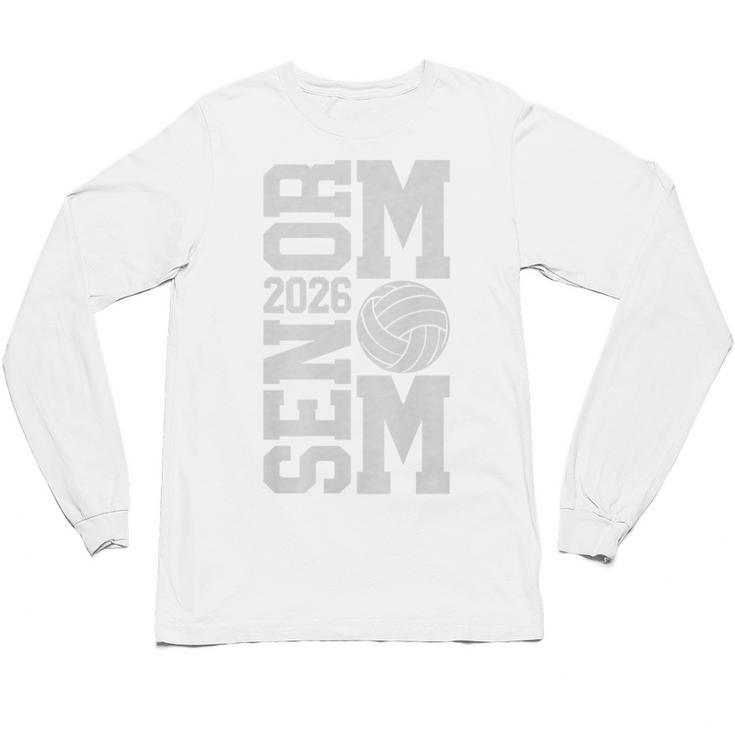 Senior Volleyball Mom 2026 Class Graduation Volleyball Premium Tri-Blend Unisex Long Sleeve T-Shirt