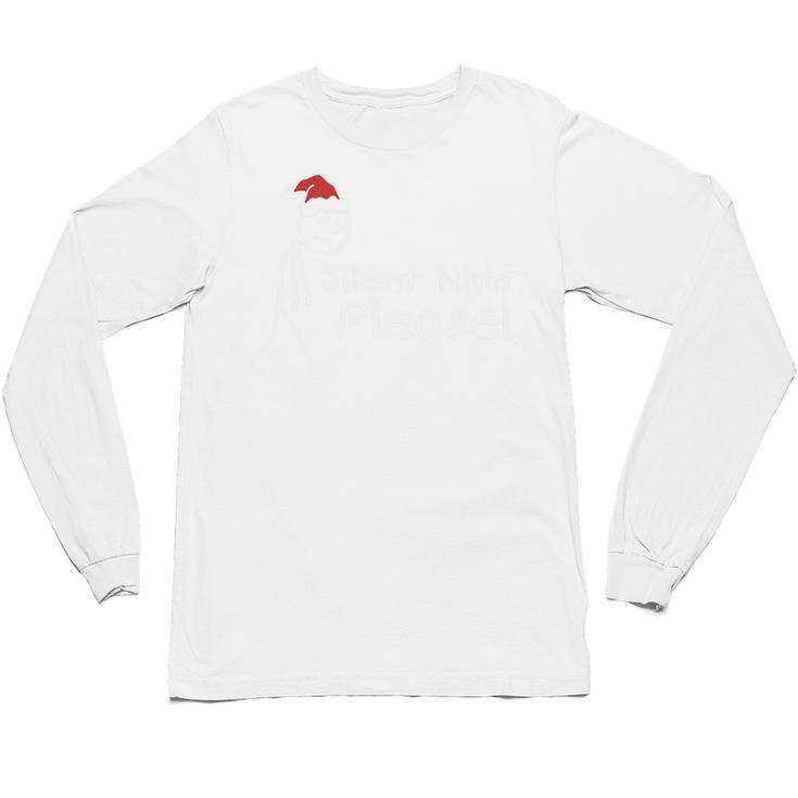 Silent Night Please Christmas Introvert Premium Tri-Blend Unisex Long Sleeve T-Shirt
