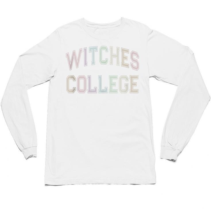 Silly Anti Social WITCHES COLLEGE Introvert Stay Away From Unisex Long Sleeve T-Shirt