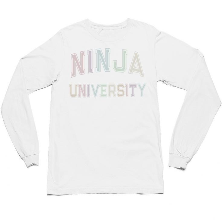 Silly Graduate NINJA UNIVERSITY Stay Away From Me Introvert Unisex Long Sleeve T-Shirt