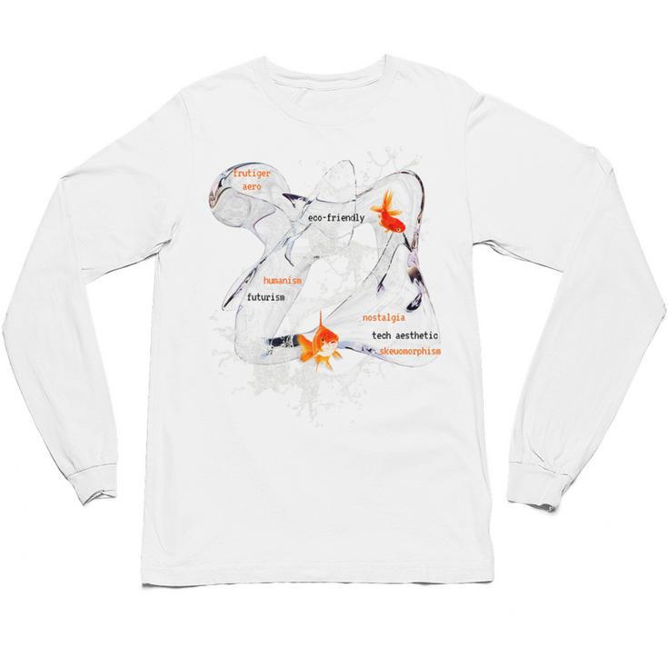 Splash Water Frutiger Aero Y2K Style Clownfish Premium Unisex Long Sleeve T-Shirt