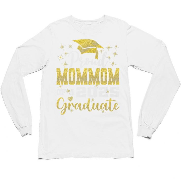 Super Proud Mommom Of 2025 Graduate Senior Graduation Family Premium Unisex Long Sleeve T-Shirt