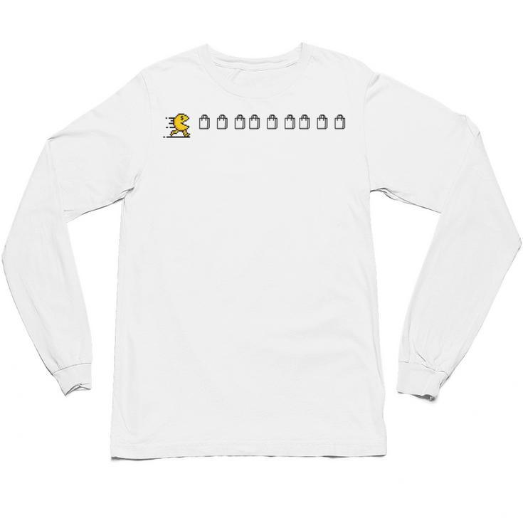 Thanksgiving Fun Nostalgia Pixels Shopping Therapy Unisex Long Sleeve T-Shirt