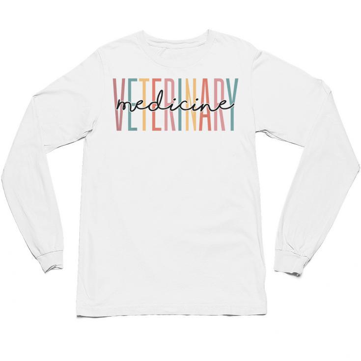 Veterinary Medicine Vet Tech DVM LVT Graduation Unisex Long Sleeve T-Shirt