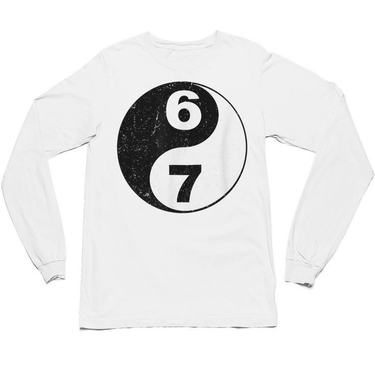 Vintage 6 7 Yin Yang Namaste Six Seven Nostalgia Unisex Long Sleeve T-Shirt