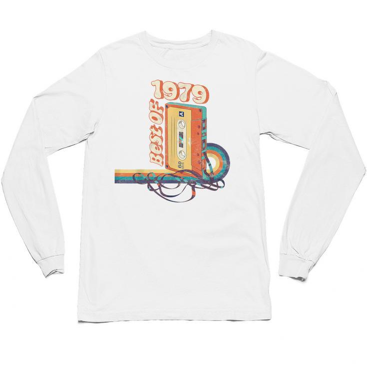 Vintage Best Of 1979 41st Birthday Graduation Cassette Tape Unisex Long Sleeve T-Shirt