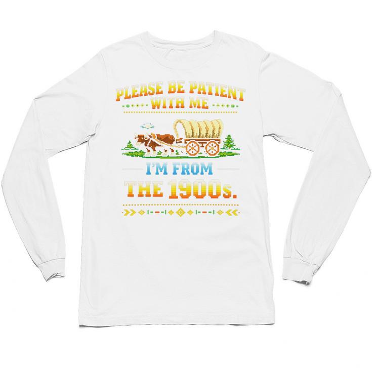 Vintage Please Be Patient With Me I'm From The 1900s Premium Tri-Blend Unisex Long Sleeve T-Shirt