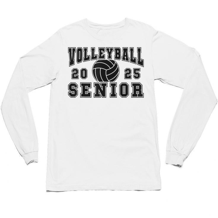 Volleyball Senior Night Volleyball Senior 2025 Graduation 28 Unisex Long Sleeve T-Shirt