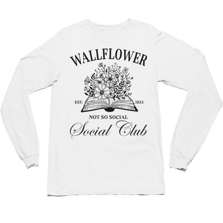 Wallflower Social Club Wildflower Social Club Book Lover Unisex Long Sleeve T-Shirt