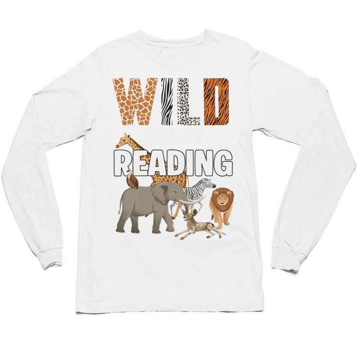 Wild About Reading Book Reader Book Nerd Book Reading Lover Premium Tri-Blend Unisex Long Sleeve T-Shirt