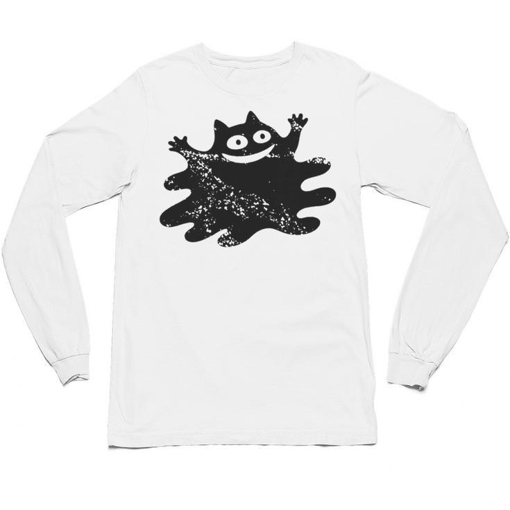 Yk2 Grunge Scary Cat With Tail Tomboy 90s Nostalgia Indie Premium Tri-Blend Unisex Long Sleeve T-Shirt