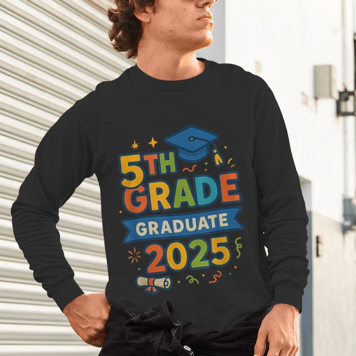 5th Grade Graduation 2025 Graphic – Class Of 2025 Theme Unisex Long Sleeve T-Shirt