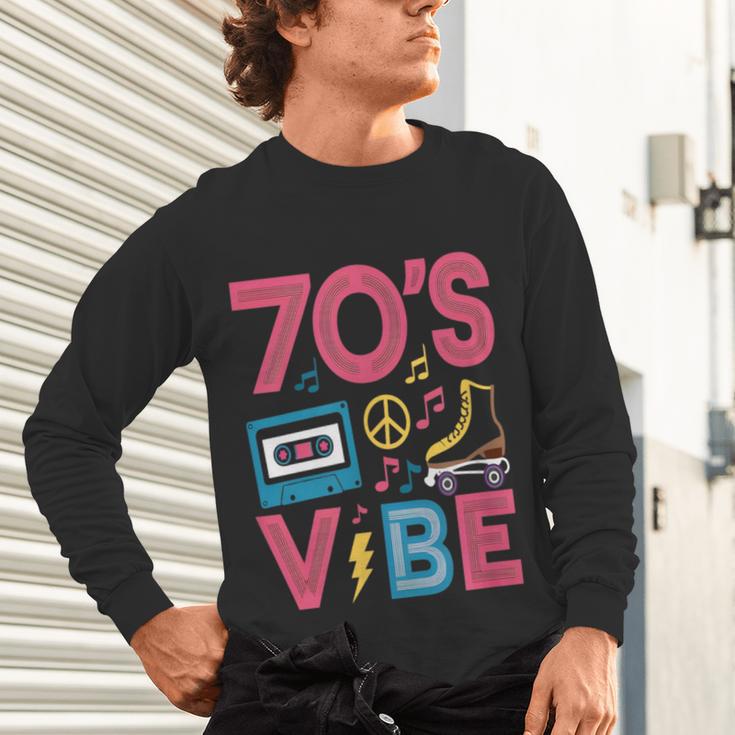 70s Retro Style Roller Skate Cassette Music Nostalgia Unisex Long Sleeve T-Shirt 70s Retro Style Roller Skate Cassette Music Nostalgia Unisex Long Sleeve T-Shirt