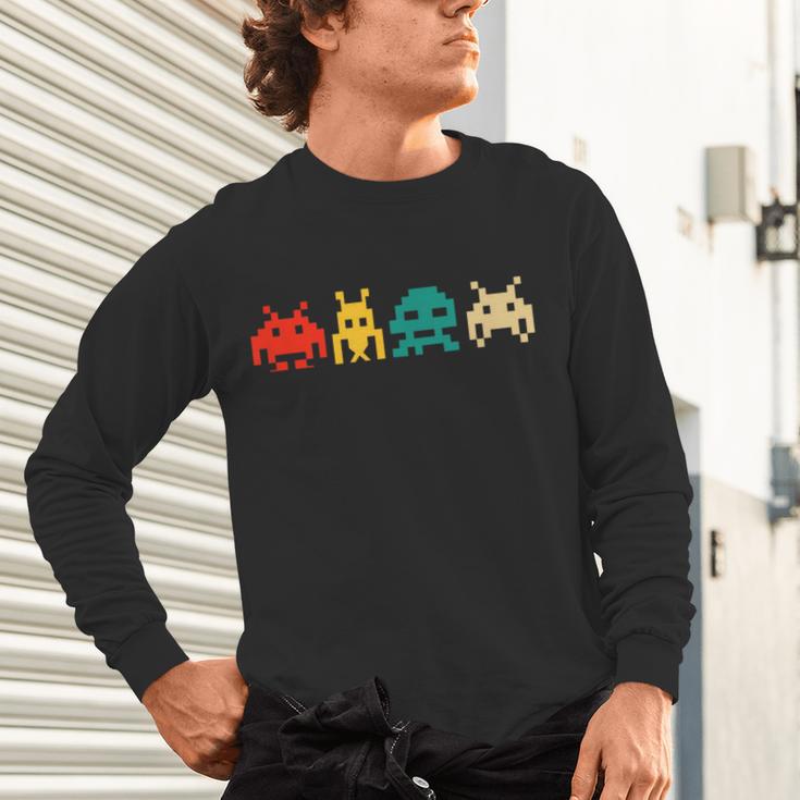 80s Video Game Nostalgia Retro Vintage Arcade Novelty Unisex Long Sleeve T-Shirt