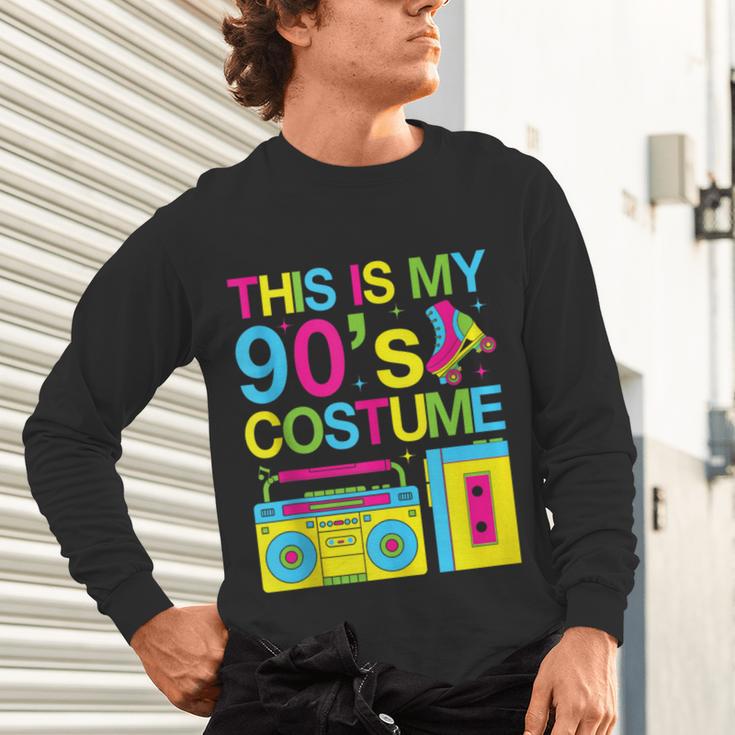 This Is My 90's Costume Retro 1990s Style Cassette Nostalgia Unisex Long Sleeve T-Shirt