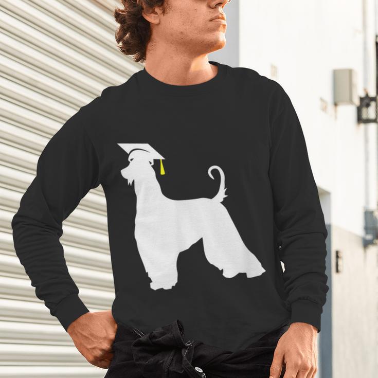 Afghan Hound Graduation Dog Graduate Men Women Kids Unisex Long Sleeve T-Shirt