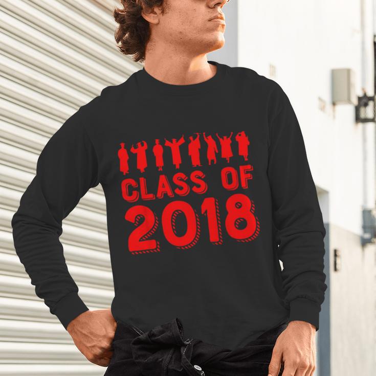 & Red Class Of 2018 Senior GraduationShirt Unisex Long Sleeve T-Shirt